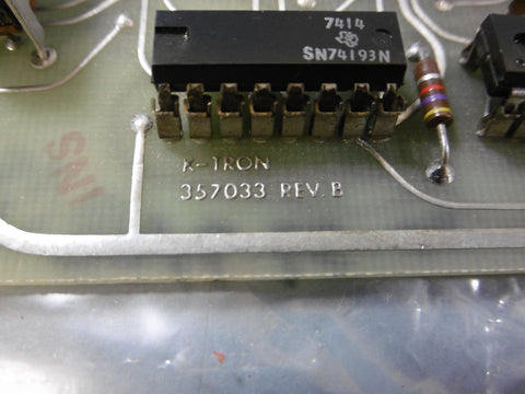 K-Tron 357033 Rev 8 Controller Board
