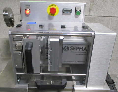 Sepha PRESS-OUT Universal Mini Deblistering Machine 110V AC 2A Mfg in 2003