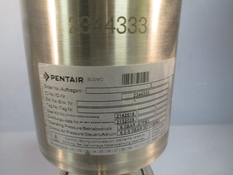 PENTAIR SUDMO SVP DIVERTER SANITARY CONTROL VALVE 6BAR 1.5" 316 SS BODY 2344333
