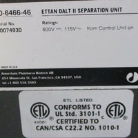 Amersham Bioscience Ettan DALT II System 80-6466-46 Separation Unit & Controller