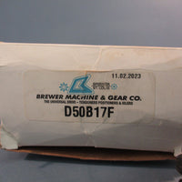 Brewer D50B17 Idler Sprocket 1" Bore 2Row 17 Teeth Per Row 13/4" W