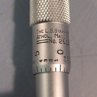 Starrett Micrometer Head 01/2" Range No. 261 Athol, Mass U.S.A w/Roller Bearing
