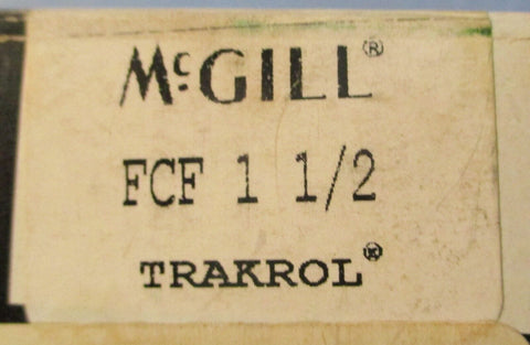 McGill Trakrol FCF 1-1/2 Cam Follower 1-1/2" OD 1-3/16"WD 2-3/16" Flange Dia.