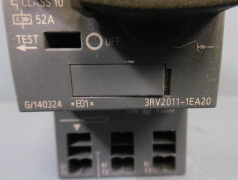 Siemens Circuit Breaker 3RV20111EA20 G/140324 *E01*