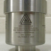 Anderson Negele CT35076F000100 Wiring Head Mini RTD Transmitter 4-20MA 0-250 Deg