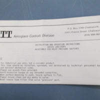ITT Neo-Dyn 100PV48D3 Adjustable Air Relay Switch - New