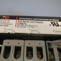 TCI KLR Series Line Reactor 480V 8A 5 HP 3 Phase w/ Enclosure KLR8CTB