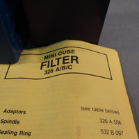 CUBEAIR MINICUBE FILTER 326 A/B/C 12 BAR, 170 PSI