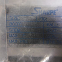 Sealed Sharpe CF8M 3/4" 316 Ball RTFE Seat 1440 Max PSI 450 Degree Max
