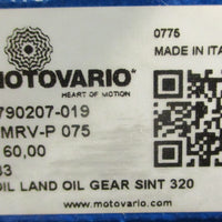 Motovario NMRVP075 Gearbox Reducer 60:1 Ratio 11/4" Bore 9790207019