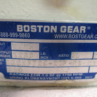 Boston Gear Worm Gearbox Single Reduction 20:1, 1750 RPM BKCHF72420PB5HSP19