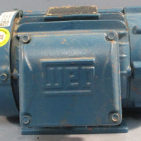 Weg 0118ET3E143TC-W22 Inverter Duty Motor 3PH 1HP 1760RPM 7/8" Shaft Dia NOS