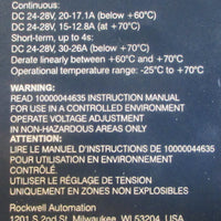 Allen Bradley 1606XLS480E Ser A Power Supply 1Ph 24V 20A 480W