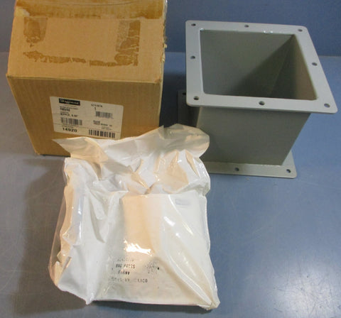 Hoffman F66WN6 Nipple FeedThrough Wireway 6" W x 6" H Wireway x 6" L 14920
