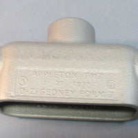 Appleton FM7 Bottom T Ported 1" Conduit Body TB37 NWOB
