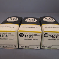 Lot of 3 Allen-Bradley Surge Supressor 150V Max Series B 1401-N10