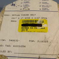 2 Midwest Industrial Rubber 161-8 Timing Belt 161" x 1" WD x 3/8" OE