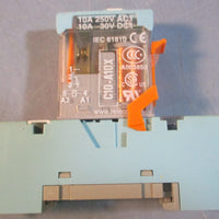 Releco Ser IRC C10A10X Power Relay w/ S10 Base (Lot of 10)