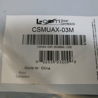 L-Com Global Connectivity USB Cable CSMUAX-03M NEW LOT OF 2