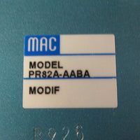 Mac Valves PR82A-AABA Sandwhich Pressure Regulator Solenoid Valve Assembly