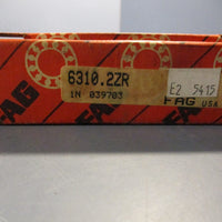 Fag 6310.2ZR Deep Groove Ball Bearing 50mm ID 110mm OD 27mm W