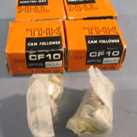 Lot of (4) THK CO LTD. CF-Series CF10 Cam Follower Bearing, Steel