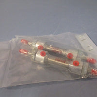 Lot of (2) Bimba Double-acting double-end rod pneumatic air cylinder 010.5-DXDE