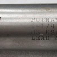 Putnam HighSpeed End Mill Cutter, 11/4", HS, 4FL, LD=6.802, USA
