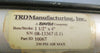 TRDManufacturing Inc 10067 Pneumatic Cylinder 1-1/2" Bore 4" Stroke 250 PSI Max