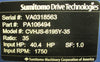 Sumitomo CVHJS-6195Y-35 Cyclo 6000 Gear Reducer PA106494 35:1 3-5/8" Shaft Dia
