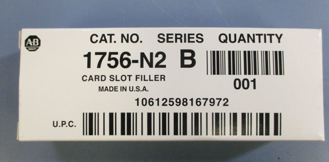 (Lot of 2) Allen Bradley 1756N2 Ser. B Card Slot Filler 1756N2/B