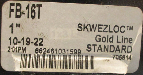 SealMaster FB-16T 3 Bolt Flange Bearing Gold Line Standard 1" Bore