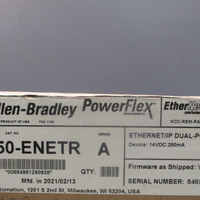 AllenBradley PowerFlex ENet/IP DualPort Module Ser A 20750ENETR SEALED!