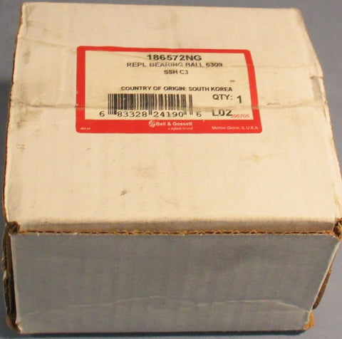 Bell and Gossett 186572NG Ball Bearing 45mm Bore 100mm OD 25mm W