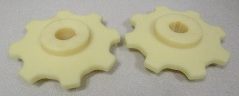 Uni Chains 326008 Nylon Sprocket 11/8" Bore 15/16" Keyway 8 Teeth (Lot of 2)