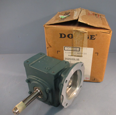 DODGE 202Q30L56 TIGEAR-2 RIGHT ANGLE GEAR REDUCER RATIO 20:1