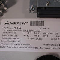 Mitsubishi Electric Automation, Inc Variable Speed Drive 460V 3HP P66 P66E4V3