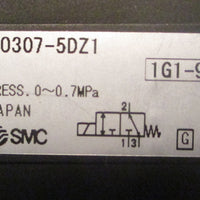 SMC VNB612A40F5DZ Solenoid Process Valve 101kPA1MPa Main Pressure