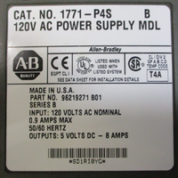 Allen Bradley 1771P4S 120V AC Power Supply Module Ser. B 96219271 B01