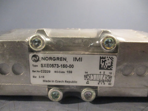 IMI NORGREN SXE0573-150-00 Solenoid Valve, 110Vac, 2-10 Bar, 4-Way, 1/4 NPT