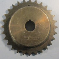Tsubaki H40B28X3/4 Roller Chain Sprocket 3/4" Bore Keyed 28 Teeth Lot of 2