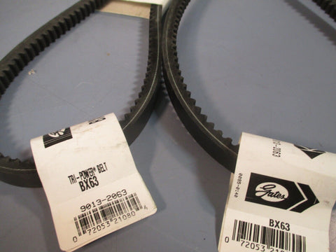 LOT OF 2 GATES TRI POWER V BELT BX63