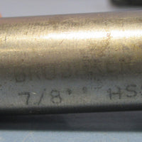 Brubaker 7/8" HSS 3 Flute 1-1/8" LOC Professionally CNC Resharpened End Mill