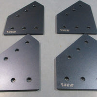 Vention STGP0010012 45 Degree Joint Aluminum Assy. Plate 6x110x153mm Lot of 4