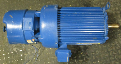 US Motors T739A Brake Motor w/ Stearns Brake 3 HP 215T 870/730 RPM 13/8" Shaft