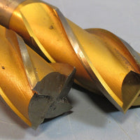 Lot of 2 Niagara 1" 4 Flute 56326 J5 HSCO 2" & 1.75" LOC Used Double End Mill