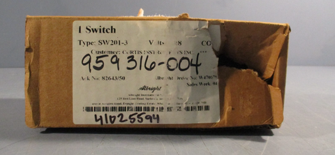 Curtis Albright 48V Singlepole Doublethrow Solenoid Contactor SW2013