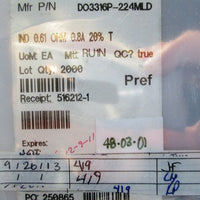 Coilcraft DO3316P224MLD Surface Mount Power Inductors,0.61 ohm,0.8A,20%T,419 pc