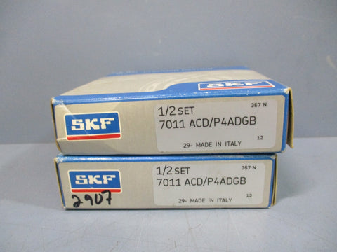 SKF 7011 ACD/P4ADGB SuperPrecision Bearing Set of 2