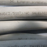 Lapp Kabel E100338 Shielded Conductor Cable 9m Long Approx W/90° 4-Pin Connector